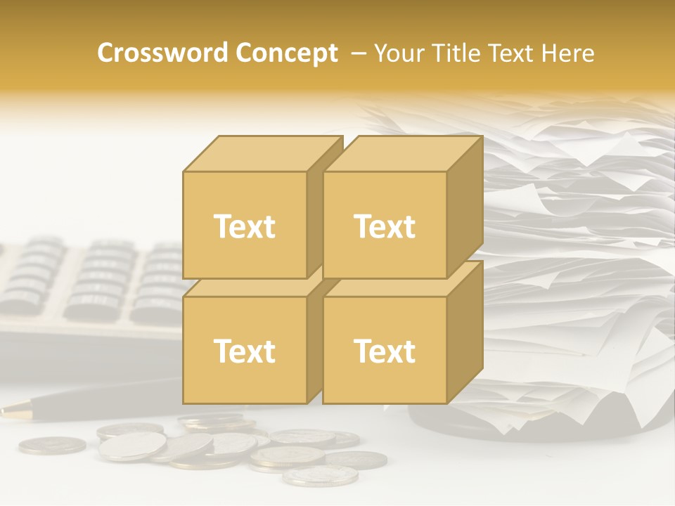 Calculator Document Circulation PowerPoint Template