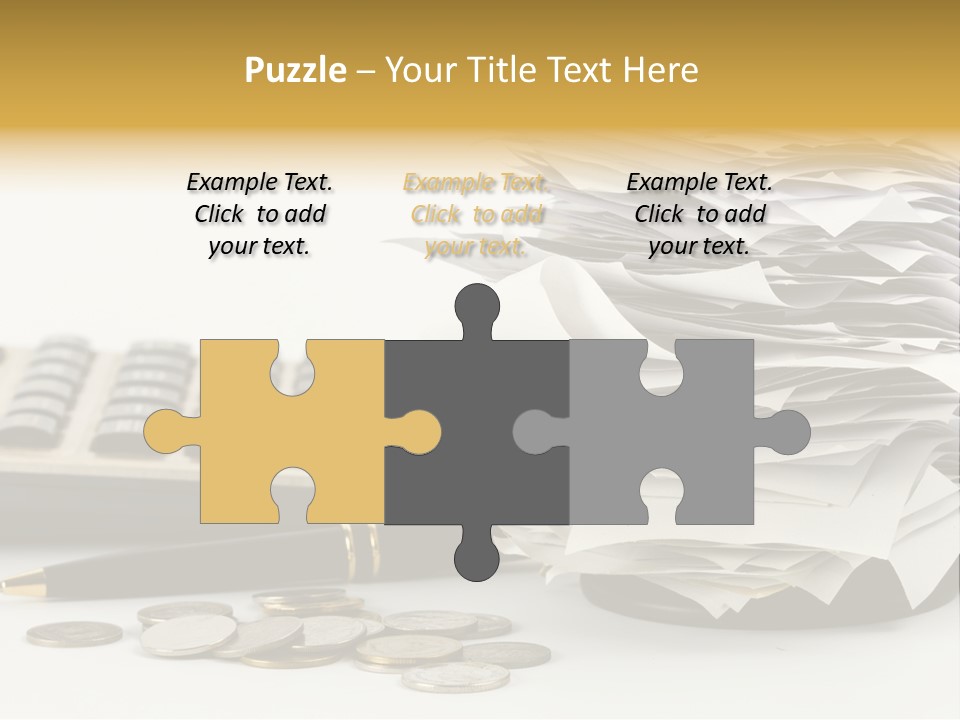 Calculator Document Circulation PowerPoint Template