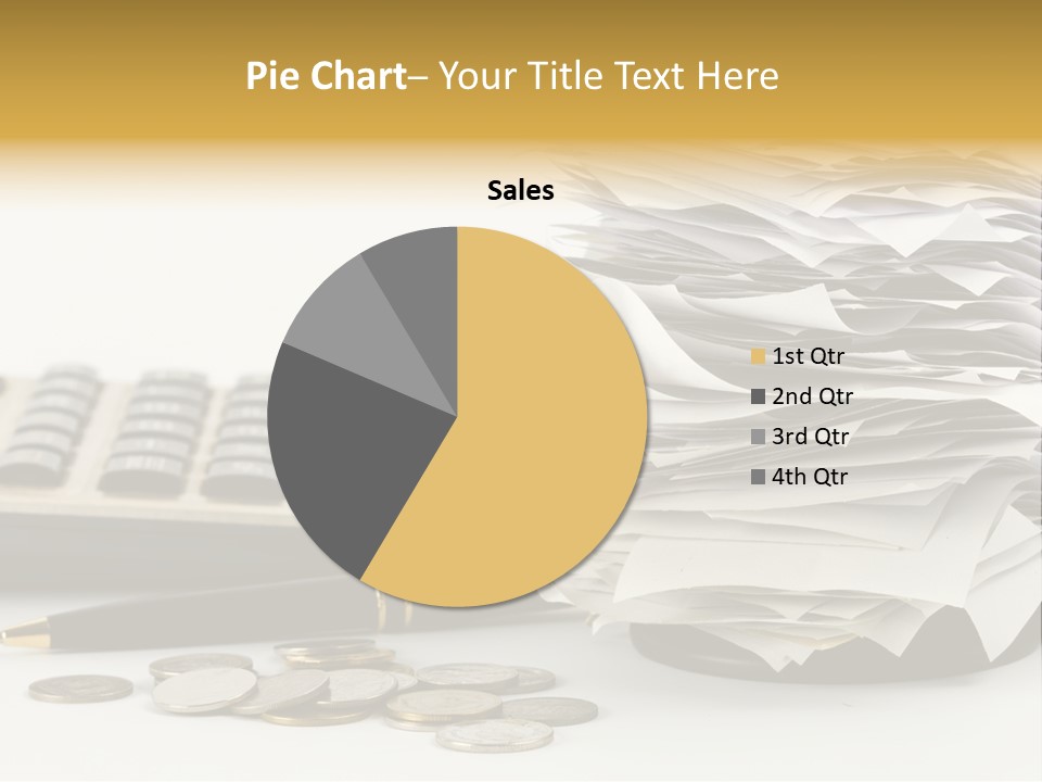Calculator Document Circulation PowerPoint Template