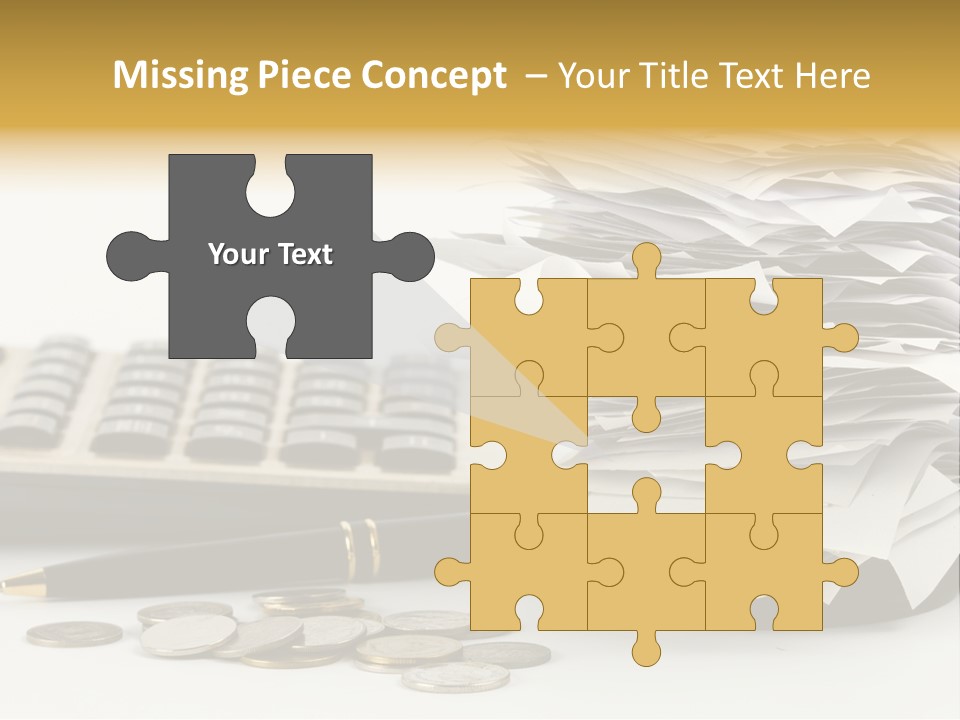 Calculator Document Circulation PowerPoint Template