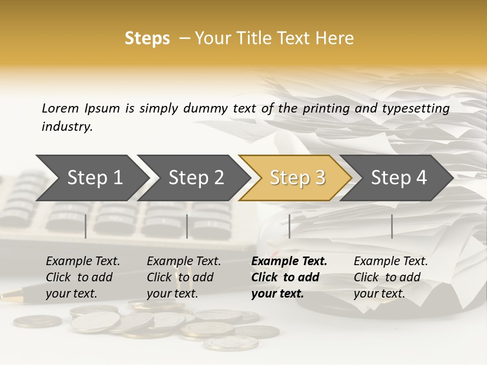 Calculator Document Circulation PowerPoint Template