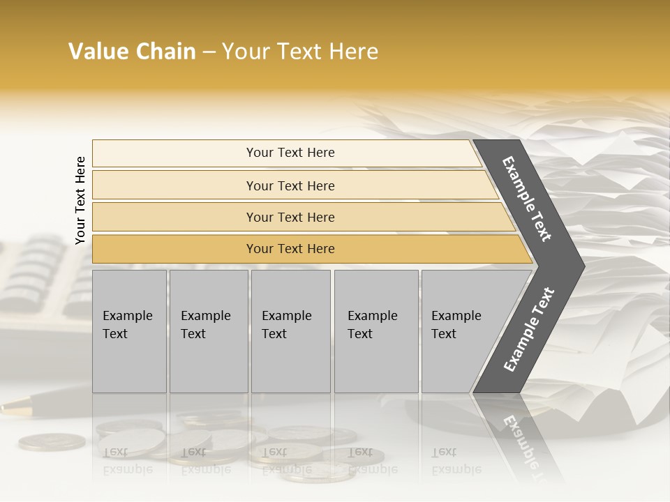 Calculator Document Circulation PowerPoint Template