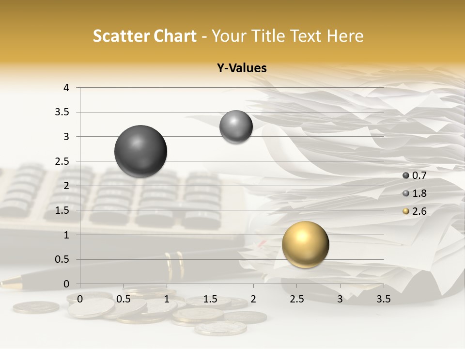 Calculator Document Circulation PowerPoint Template