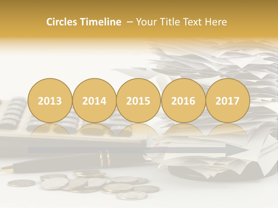 Calculator Document Circulation PowerPoint Template