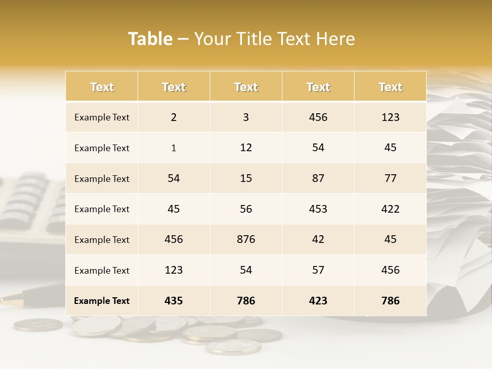 Calculator Document Circulation PowerPoint Template