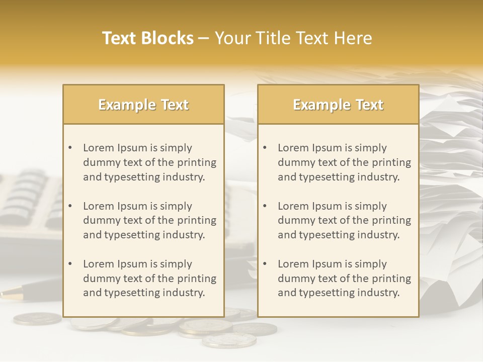 Calculator Document Circulation PowerPoint Template