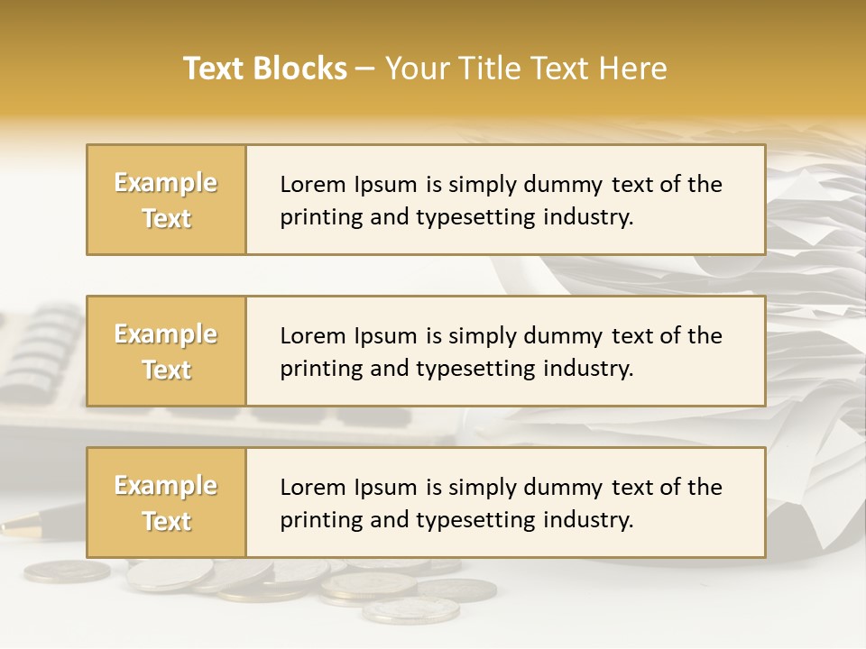 Calculator Document Circulation PowerPoint Template