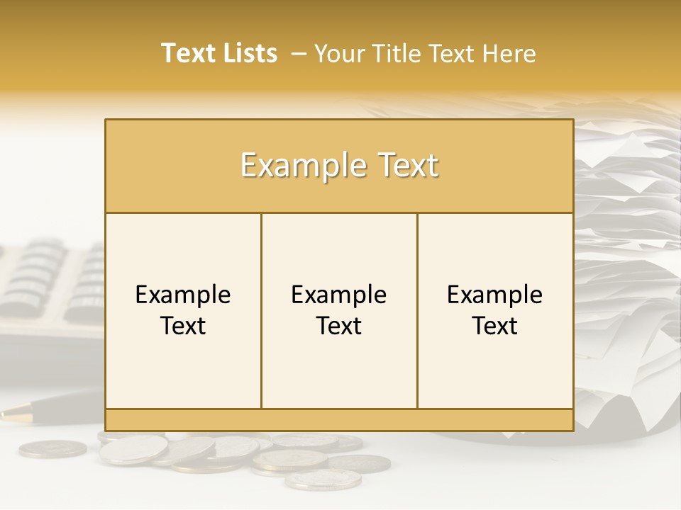 Calculator Document Circulation PowerPoint Template
