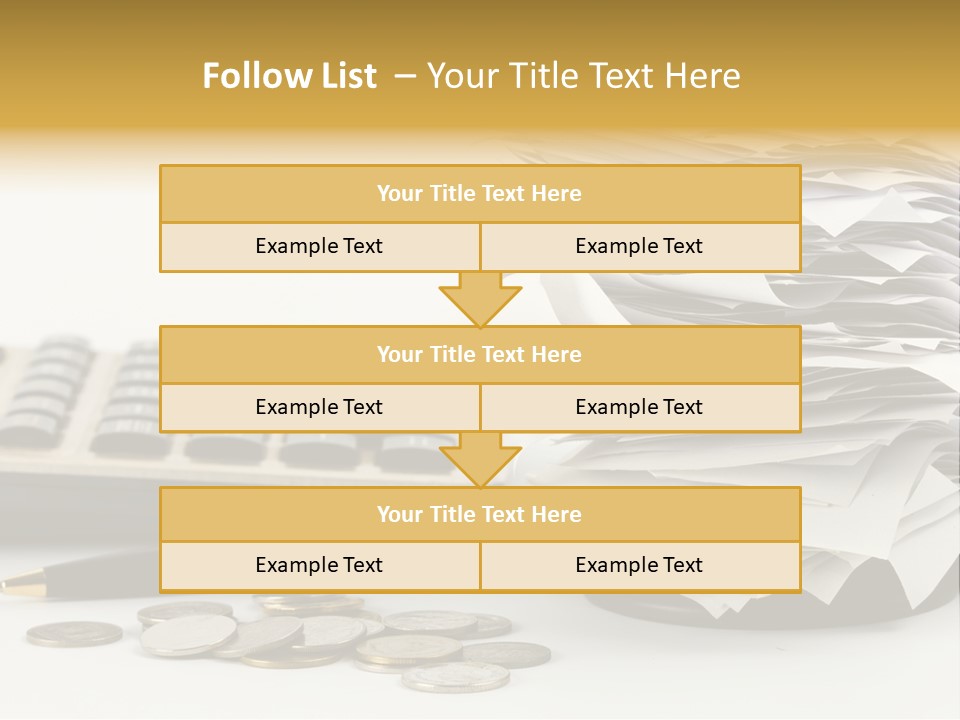 Calculator Document Circulation PowerPoint Template