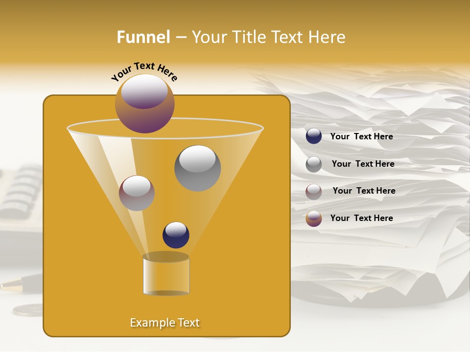 Calculator Document Circulation PowerPoint Template