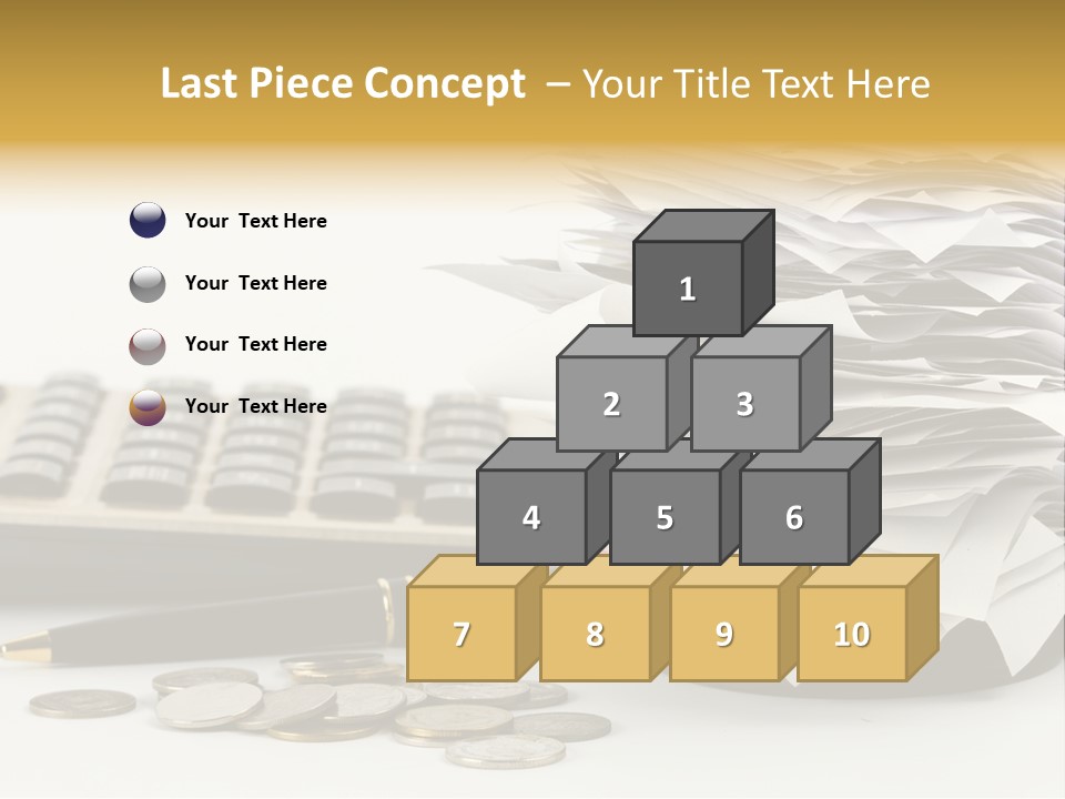 Calculator Document Circulation PowerPoint Template