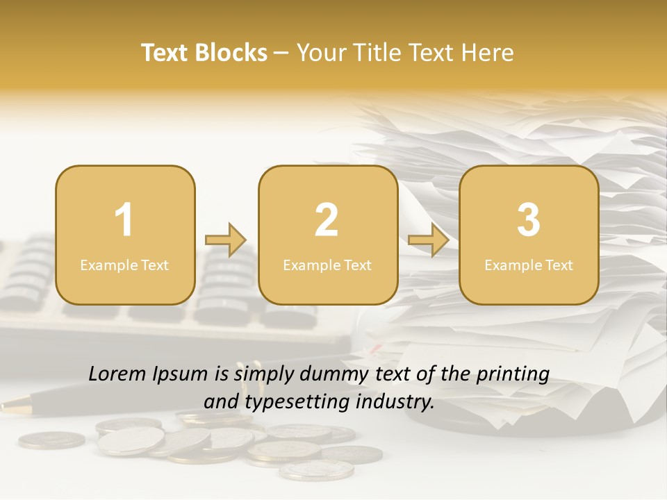 Calculator Document Circulation PowerPoint Template