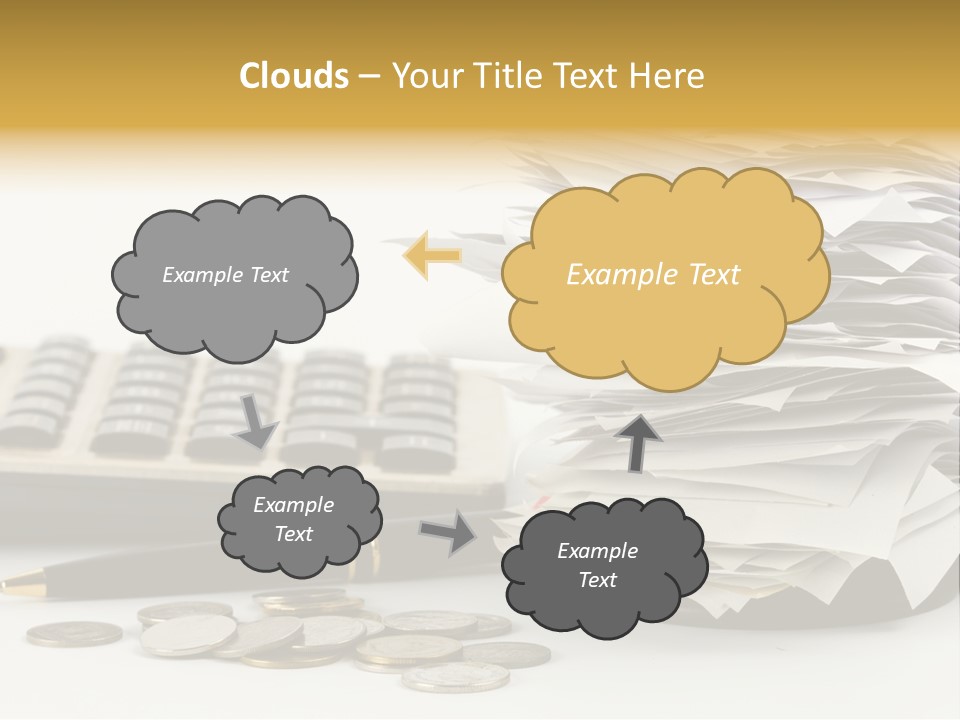 Calculator Document Circulation PowerPoint Template
