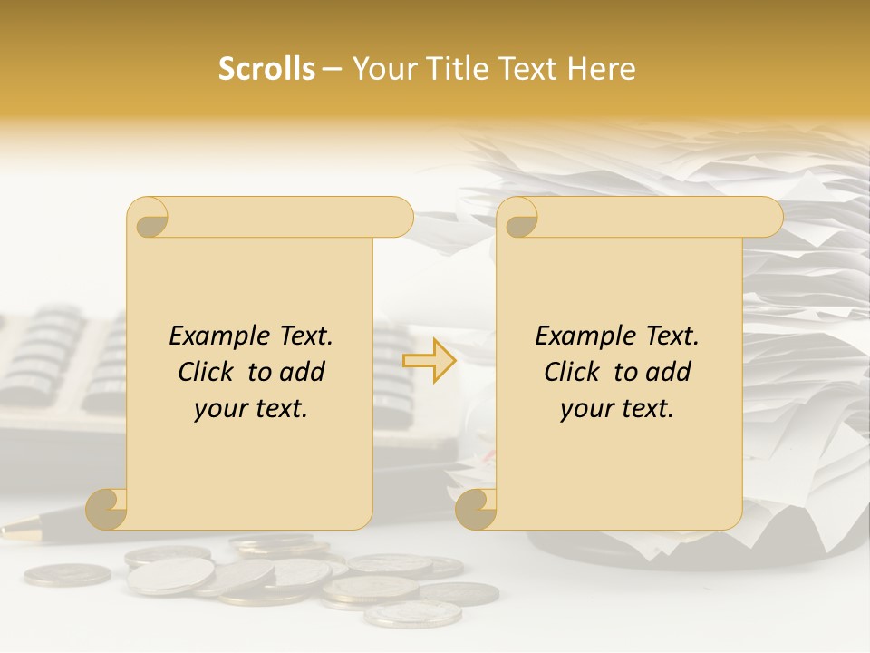 Calculator Document Circulation PowerPoint Template