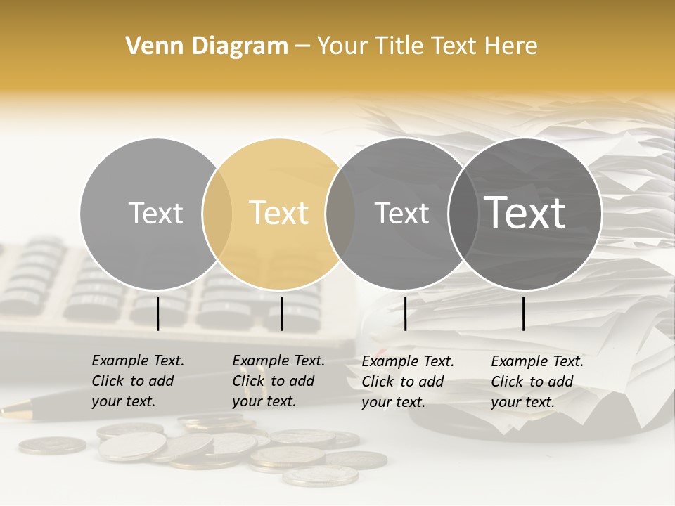 Calculator Document Circulation PowerPoint Template