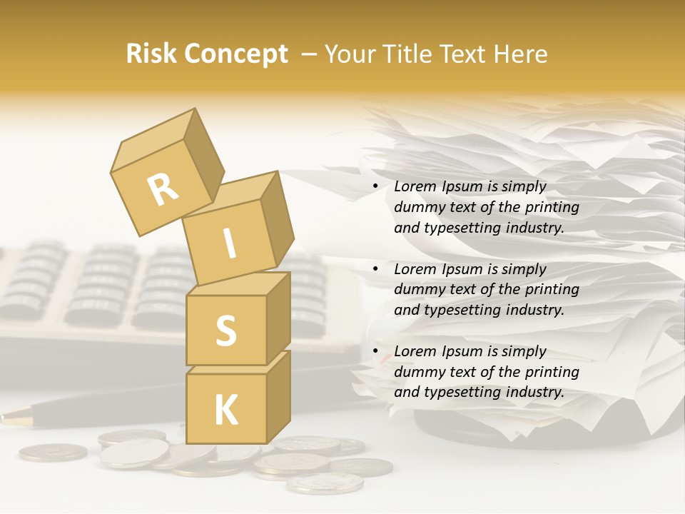 Calculator Document Circulation PowerPoint Template
