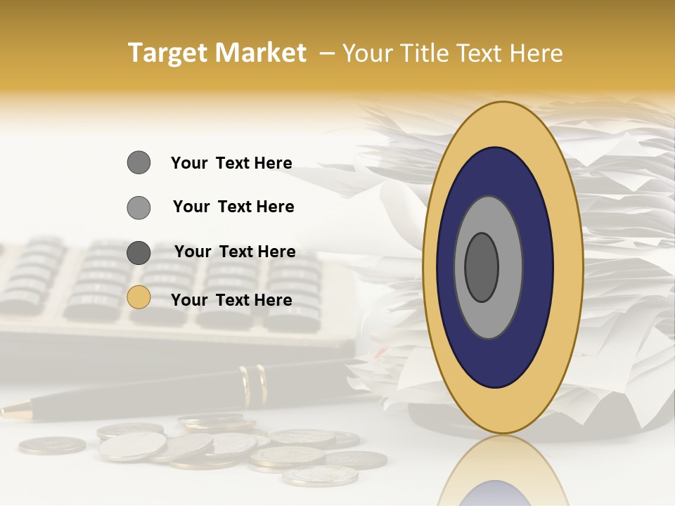 Calculator Document Circulation PowerPoint Template