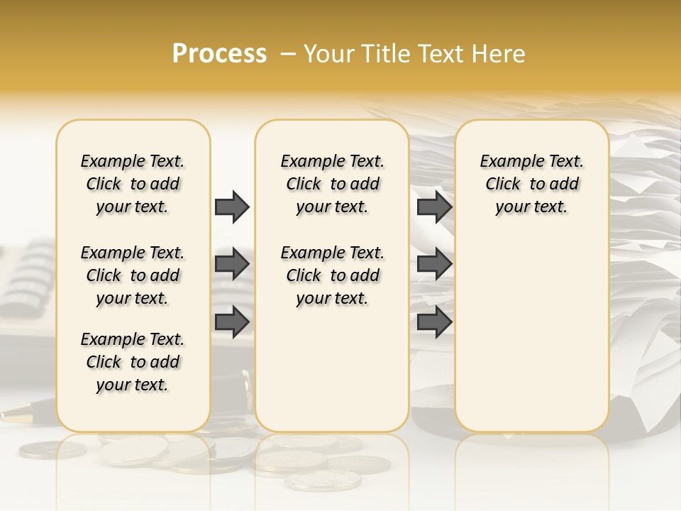 Calculator Document Circulation PowerPoint Template