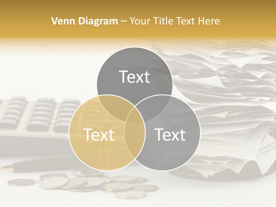 Calculator Document Circulation PowerPoint Template
