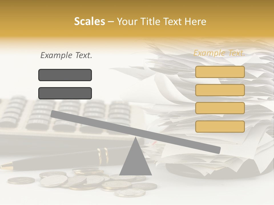 Calculator Document Circulation PowerPoint Template