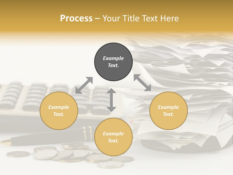 Calculator Document Circulation PowerPoint Template