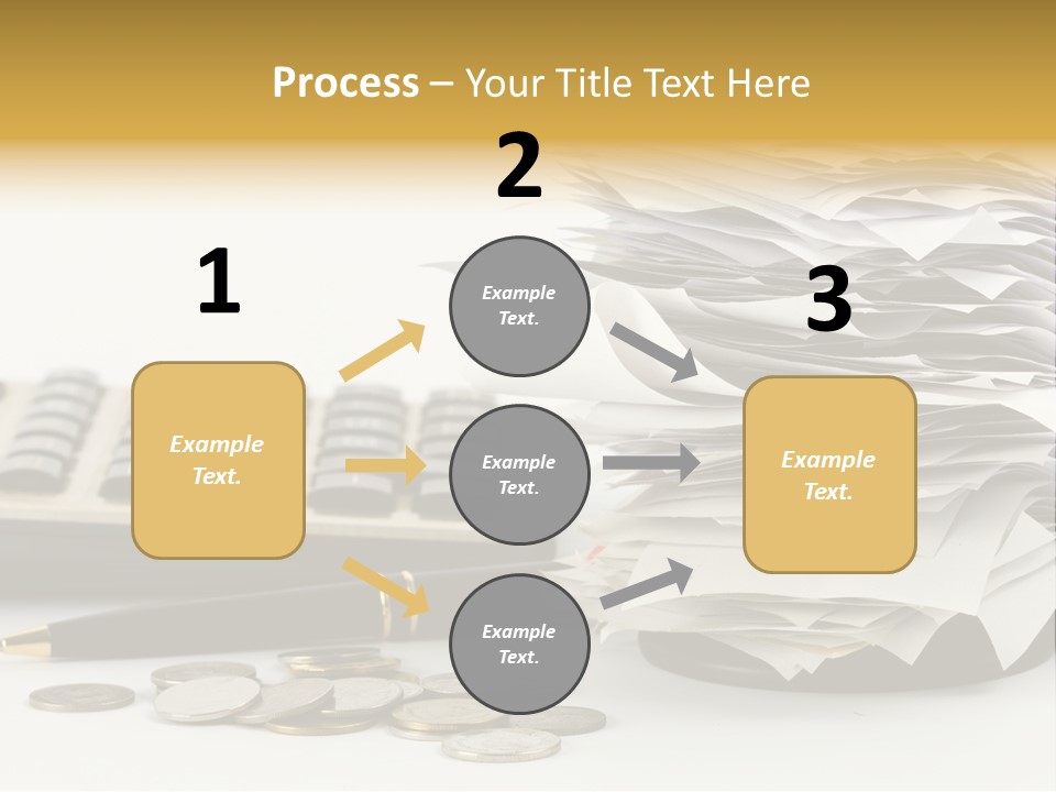 Calculator Document Circulation PowerPoint Template