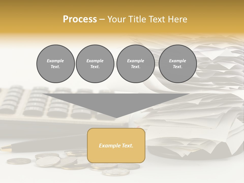 Calculator Document Circulation PowerPoint Template