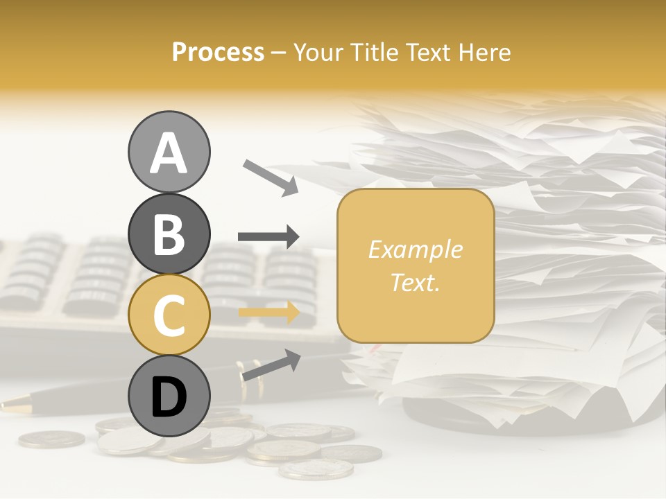 Calculator Document Circulation PowerPoint Template