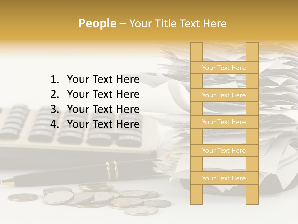 Calculator Document Circulation PowerPoint Template