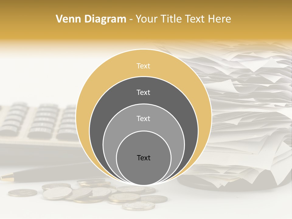 Calculator Document Circulation PowerPoint Template