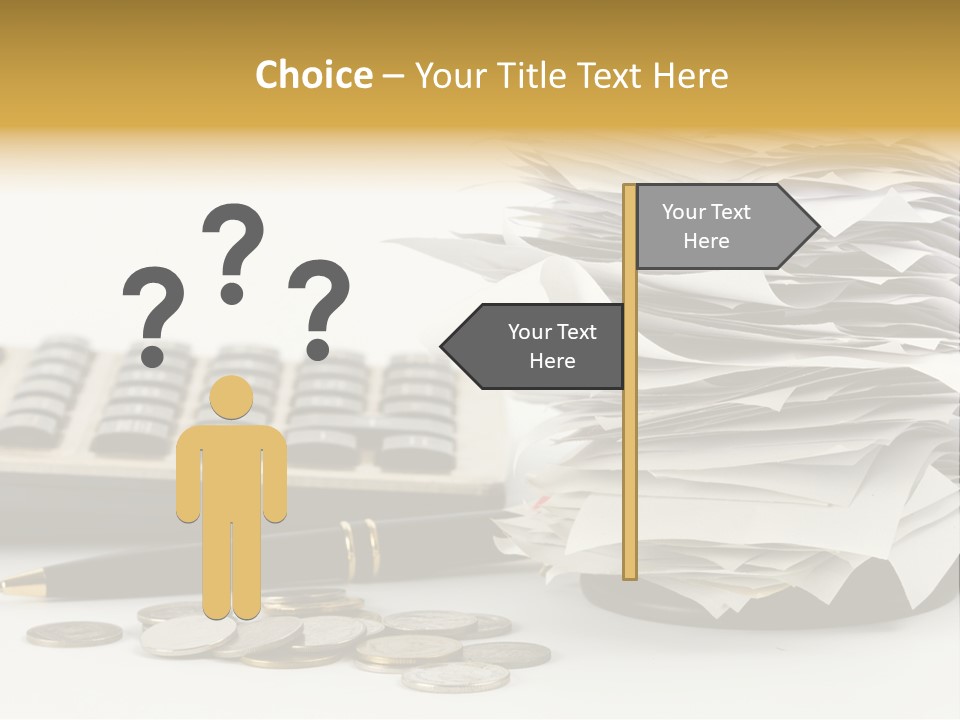 Calculator Document Circulation PowerPoint Template