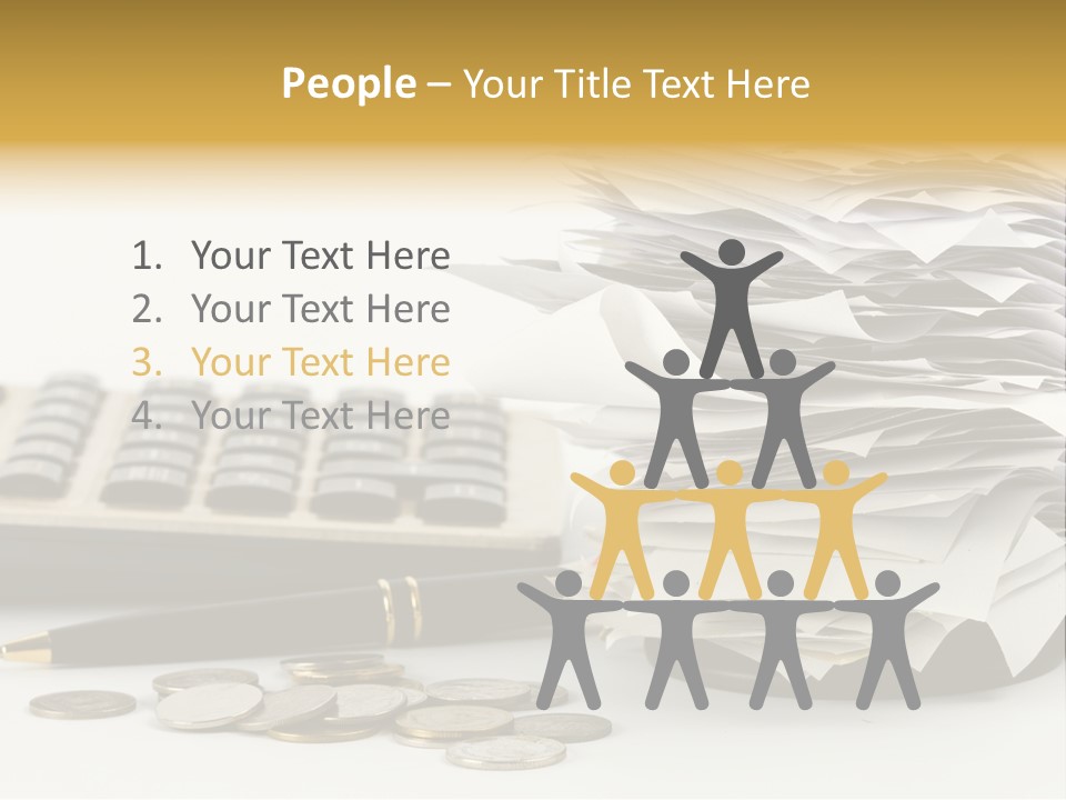 Calculator Document Circulation PowerPoint Template