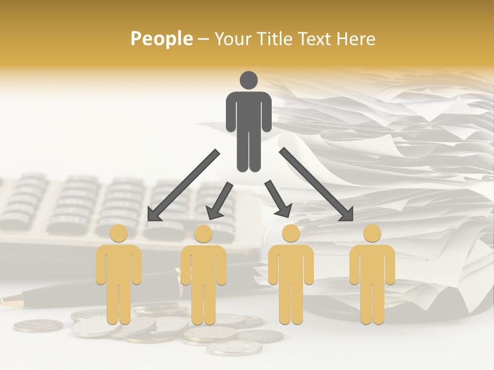 Calculator Document Circulation PowerPoint Template