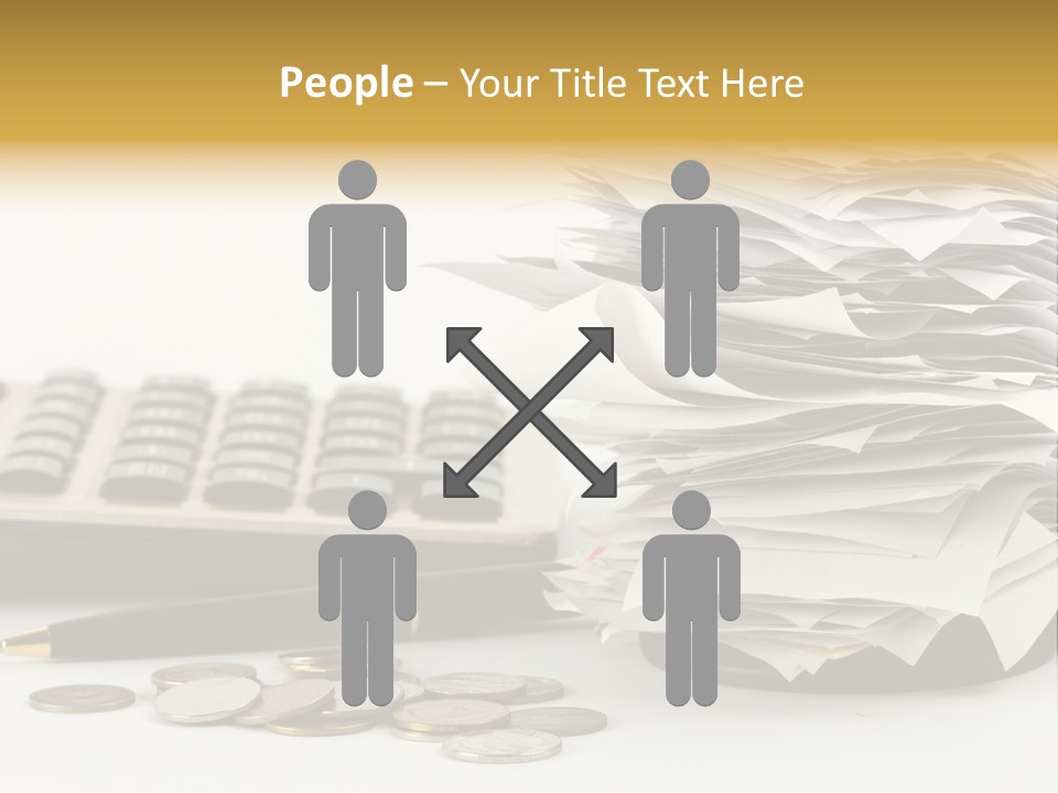 Calculator Document Circulation PowerPoint Template