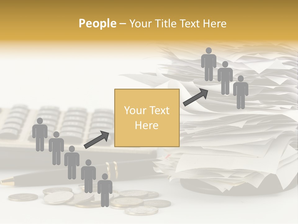Calculator Document Circulation PowerPoint Template