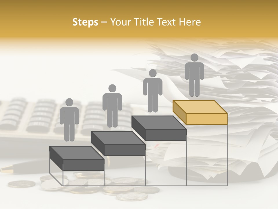 Calculator Document Circulation PowerPoint Template