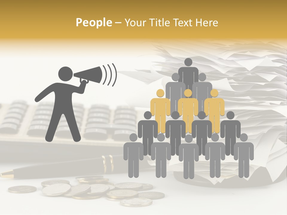 Calculator Document Circulation PowerPoint Template