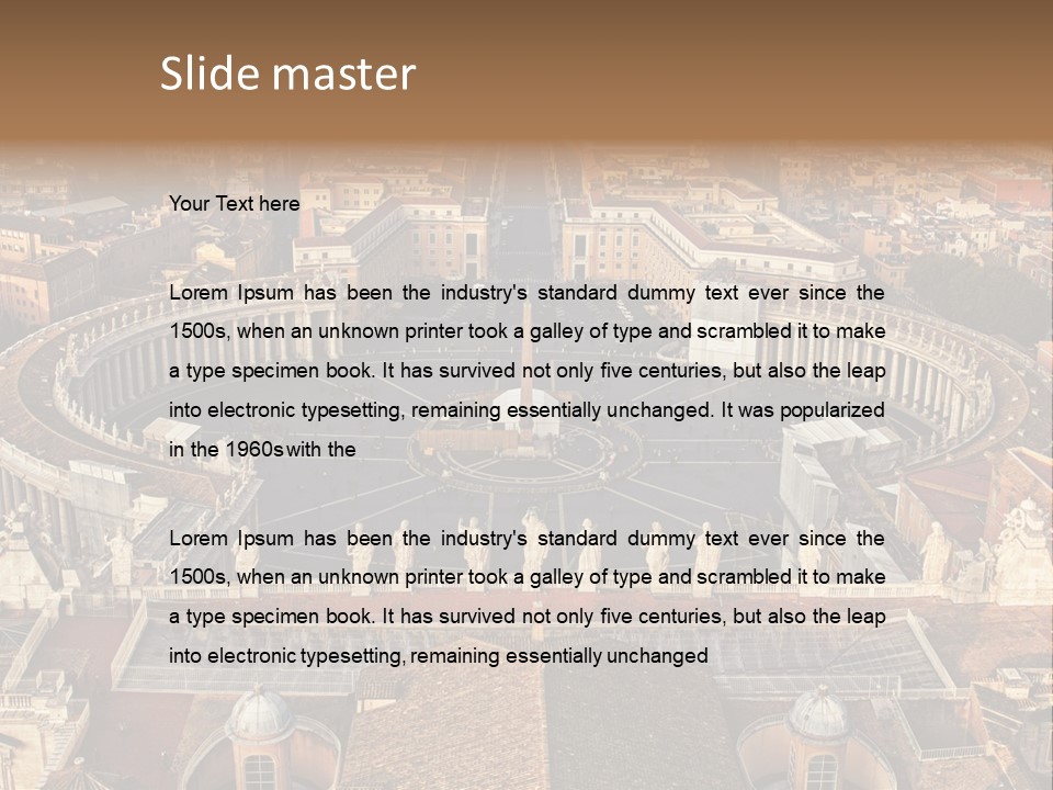 Circle Sight Monastery PowerPoint Template