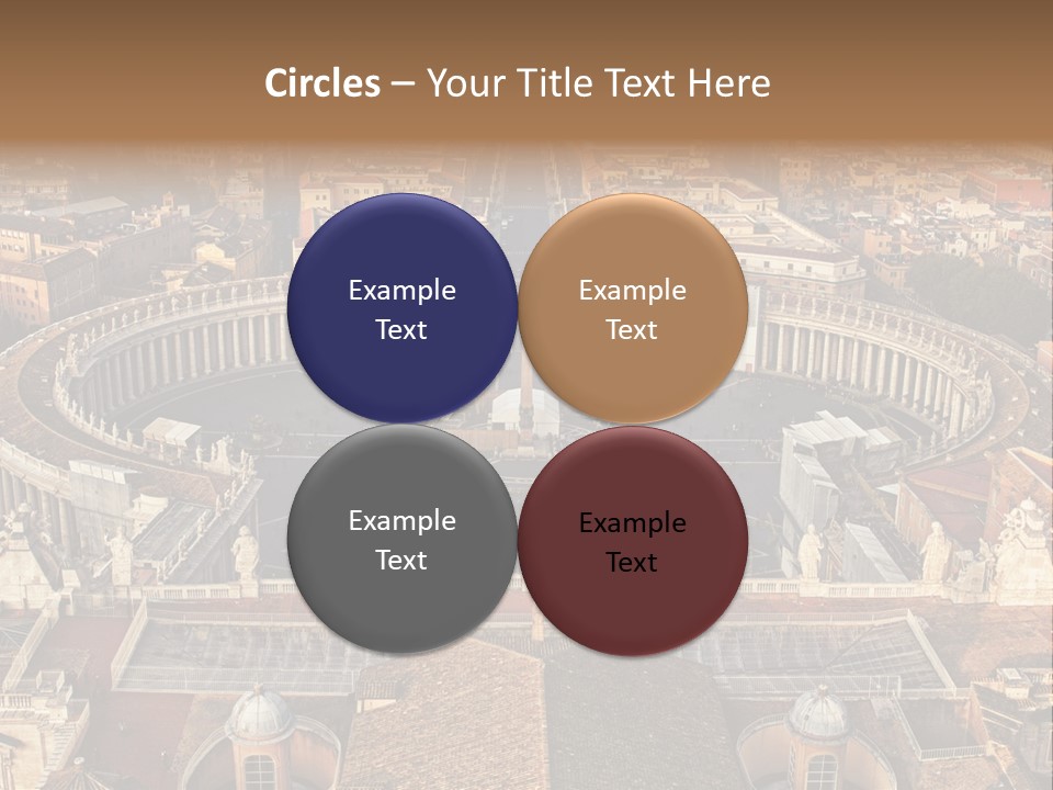 Circle Sight Monastery PowerPoint Template