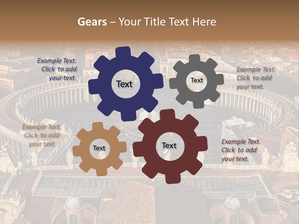 Circle Sight Monastery PowerPoint Template