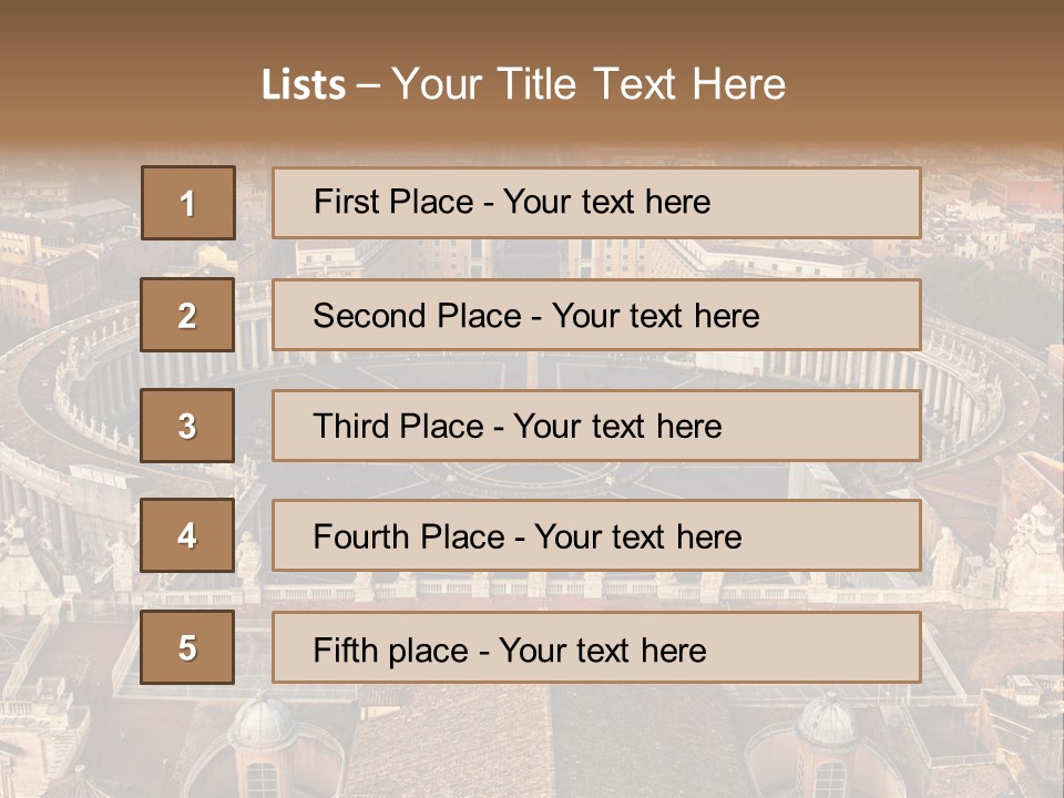 Circle Sight Monastery PowerPoint Template