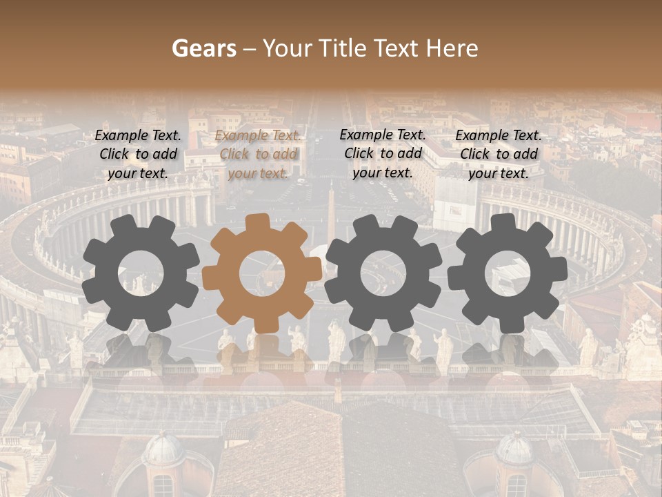 Circle Sight Monastery PowerPoint Template