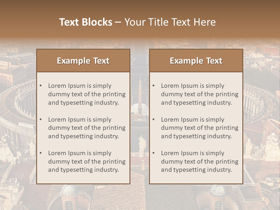 Circle Sight Monastery PowerPoint Template