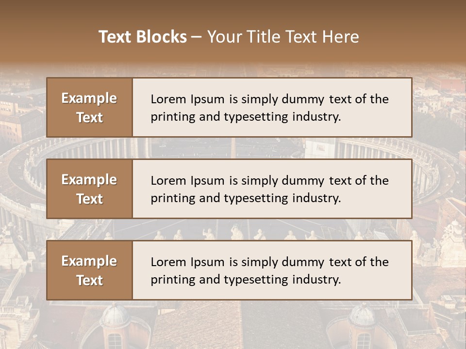 Circle Sight Monastery PowerPoint Template