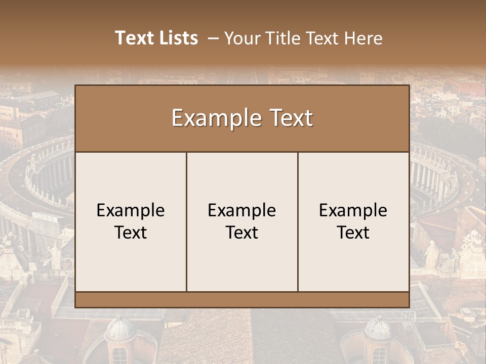 Circle Sight Monastery PowerPoint Template