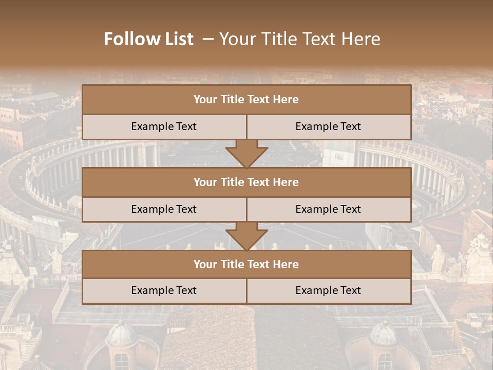 Circle Sight Monastery PowerPoint Template