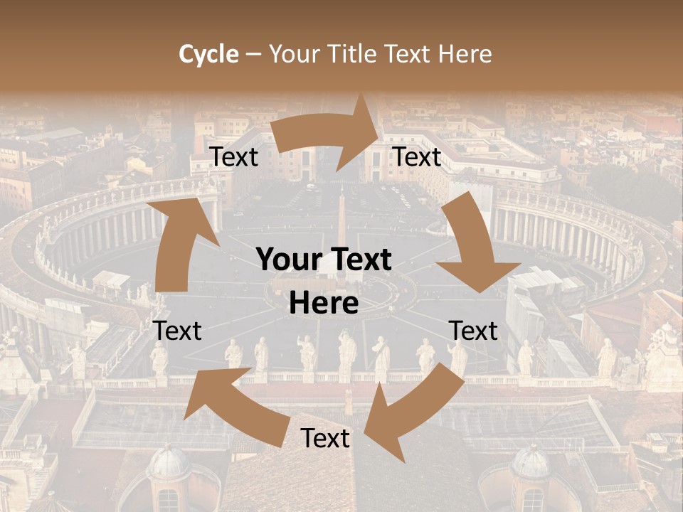 Circle Sight Monastery PowerPoint Template