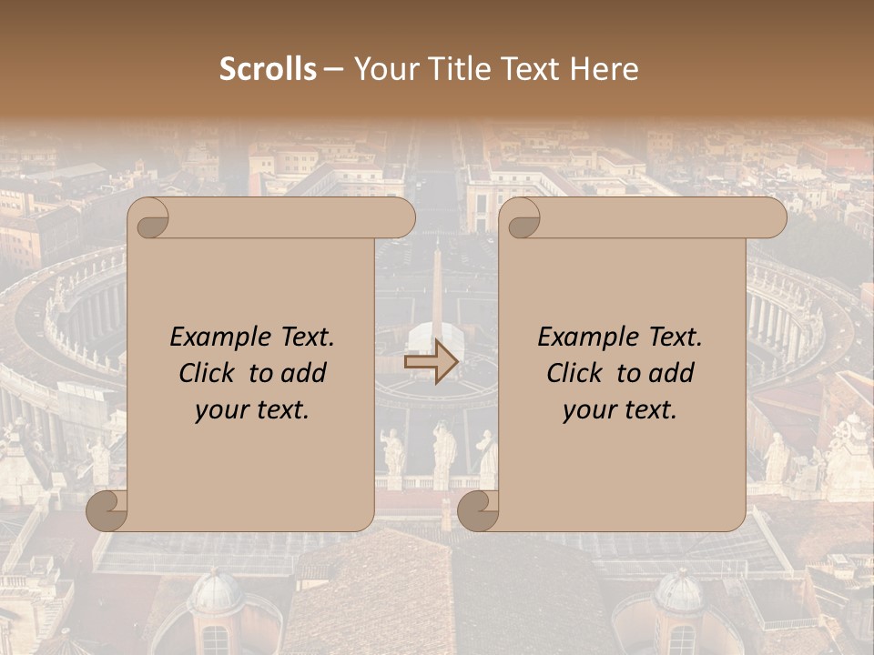 Circle Sight Monastery PowerPoint Template