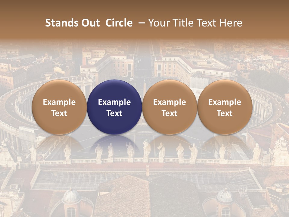 Circle Sight Monastery PowerPoint Template