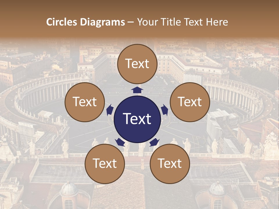 Circle Sight Monastery PowerPoint Template